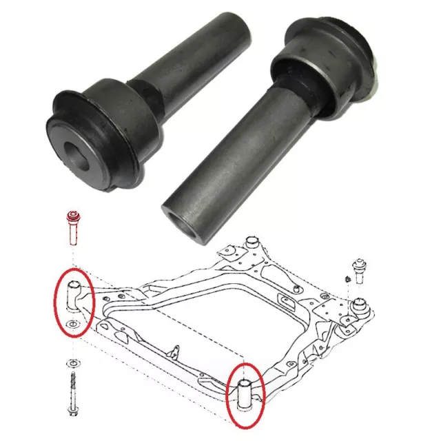 silentblocs du berceau moteur pour Nissan Juke F15