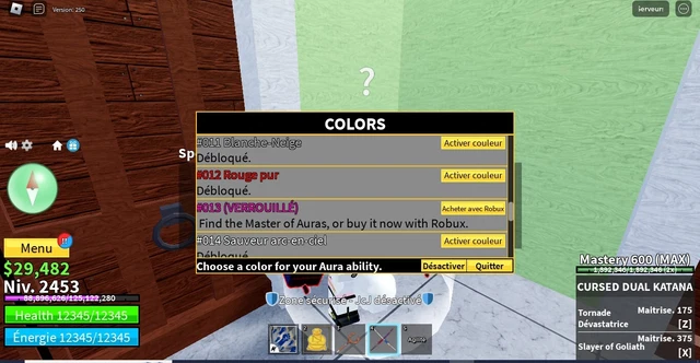 Compte Roblox Avec Jeu Blox Fruits - Niveau, Fruits, Argent - Pour PC/Android - Compte Neuf