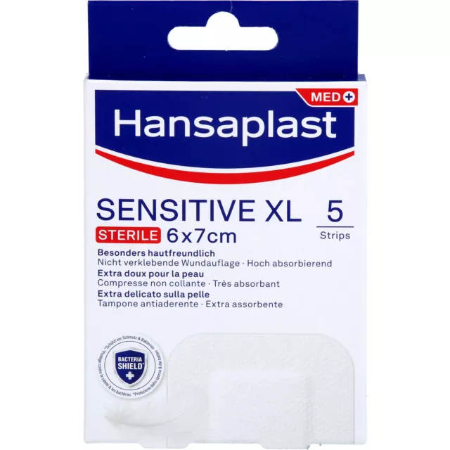 Hansaplast Wundverband Steril Sensitive 6x7cm, 5 St. Pflaster 16760138