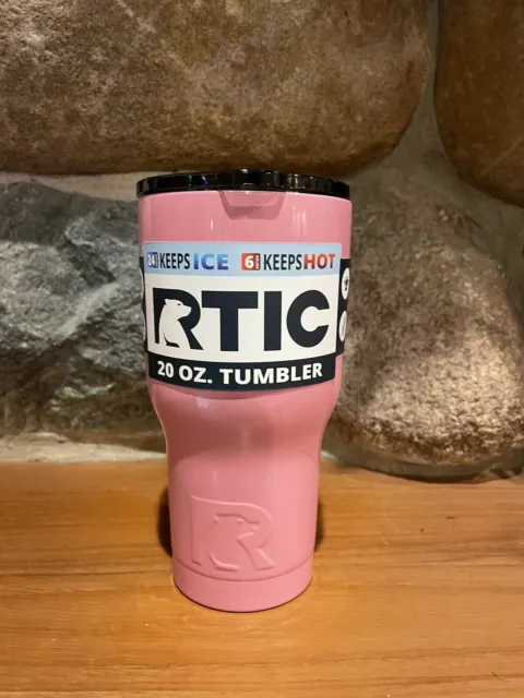 RTIC 20 oz New Tumbler Hot Cold Double Wall Vacuum Insulated Pink 3