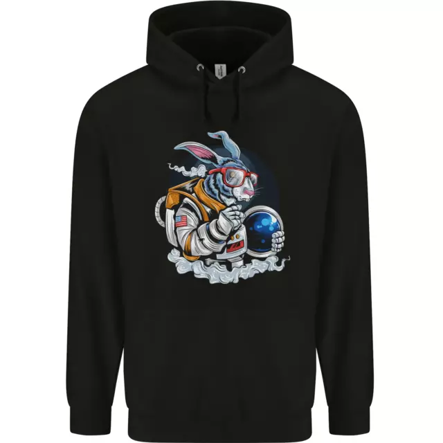 Felpa con cappuccio bambini coniglio spaziale divertente astronauta coniglio spaziale bambini