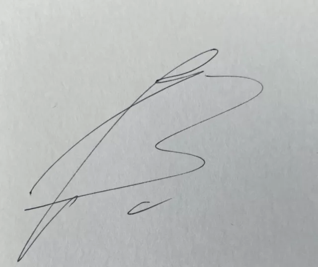 Hand signed white card of FABIEN BARTHEZ, MAN UTD FC, FOOTBALL autograph