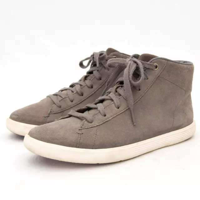 COLE HAAN GRAY Suede Grand Crosscourt High Top Sneakers Shoes Size 6 ...