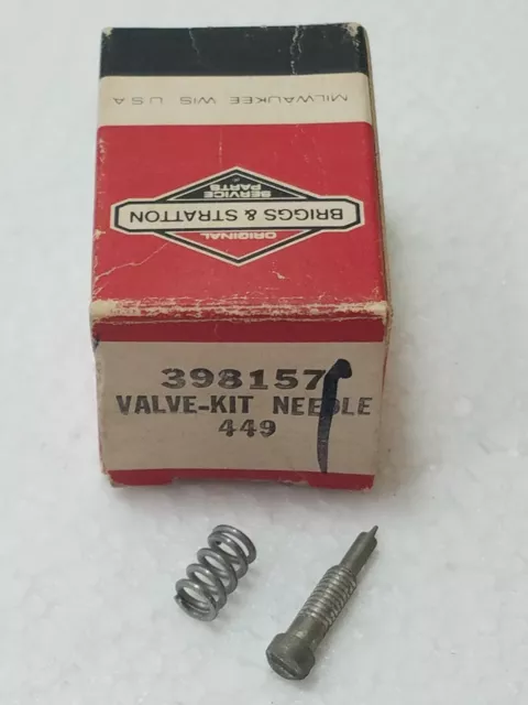 398157 Briggs & Stratton Kit - Valve Needle 100% Genuine Brand New.1 Available.