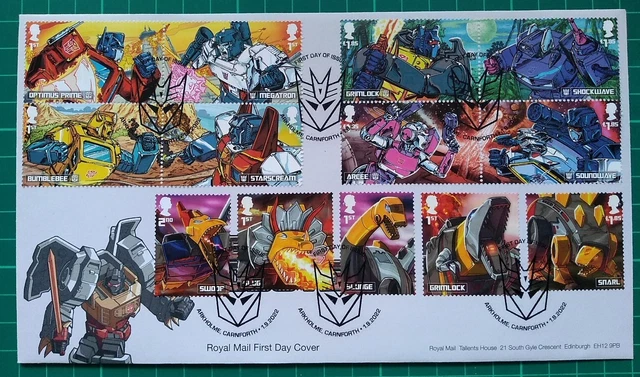 2022 TRANSFORMERS & Dinobots Set of 13 Ex-PSB on Dino FDC Arkholme ...