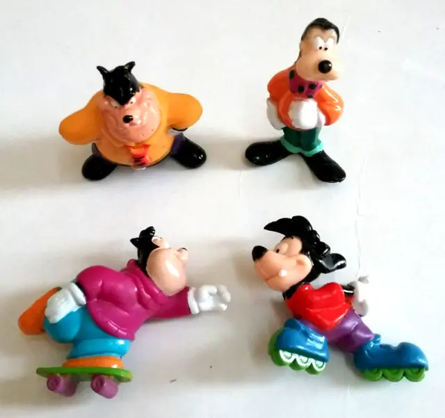 Set of 4 Disney's Goof Troop PVC Figures Set, Kellogg's Cereal, unused