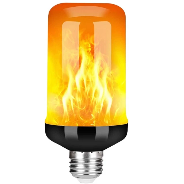 LED FLAME EFFECT Light Bulb E27,Decorative Flickering Realistic Fire