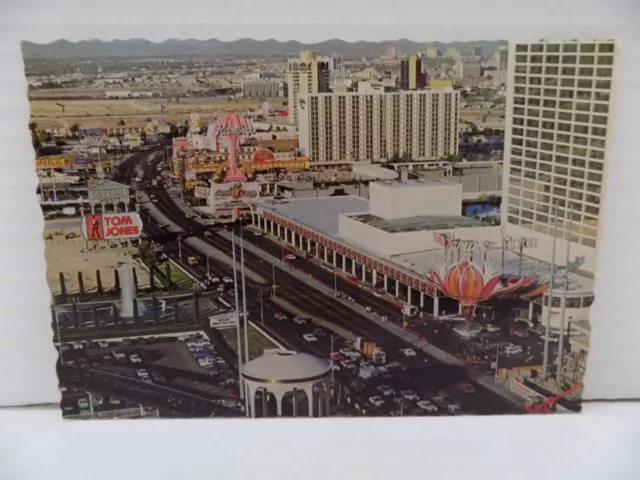 Flamingo Hilton Casino Hotel Postcard Vintage 70s/80s Tom Jones Las Vegas