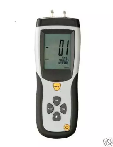 DT-8890 Digital Manometer Differential Air Pressure Meter Gauge ±5 psi 2