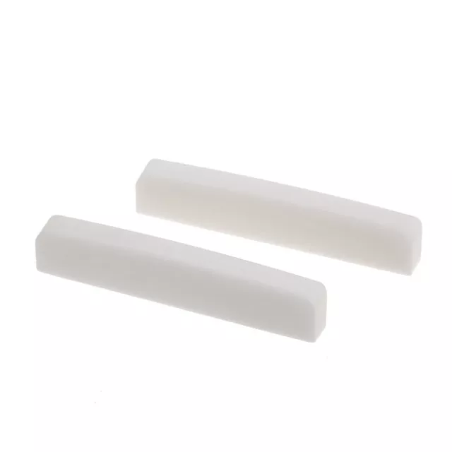 Musiclily Pro 2 Pieces Universal Jumbo Electric Acoustic Guitar Bone Nut Blank