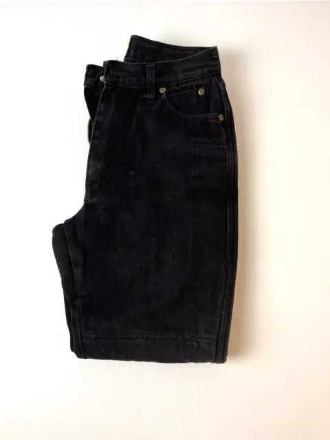 Draggin Jeans Size 10 Ladies Lined Black Motorcycle Denim Made in Australia