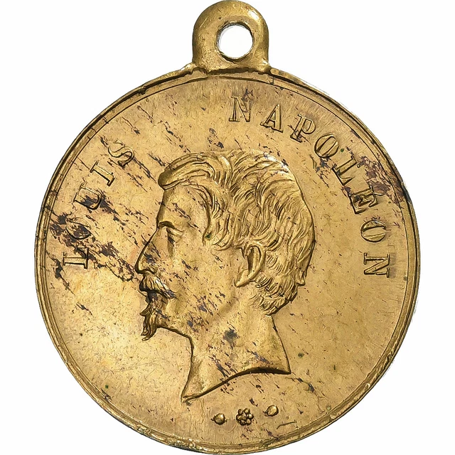 Médaille Ancienne 1865-1866 - Quête Pour Les Pauvres Du 3e Arrondissement De Paris, Cuivre