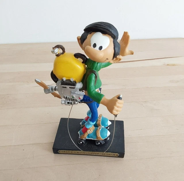 Figurine en résine Gaston Lagaffe - Moto - PLASTOY - Collection Figurine en résine Gaston Lagaffe - Moto - PLASTOY - Collection