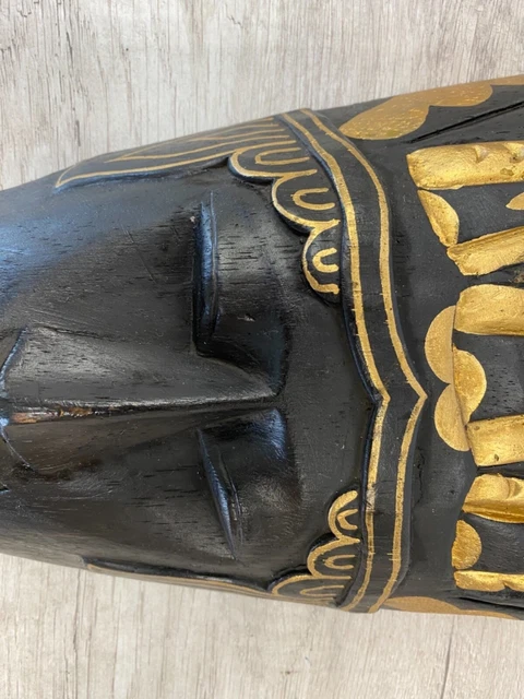 Vintage African Wooden Mask 0ld Tribal Art hand carved beautiful 2