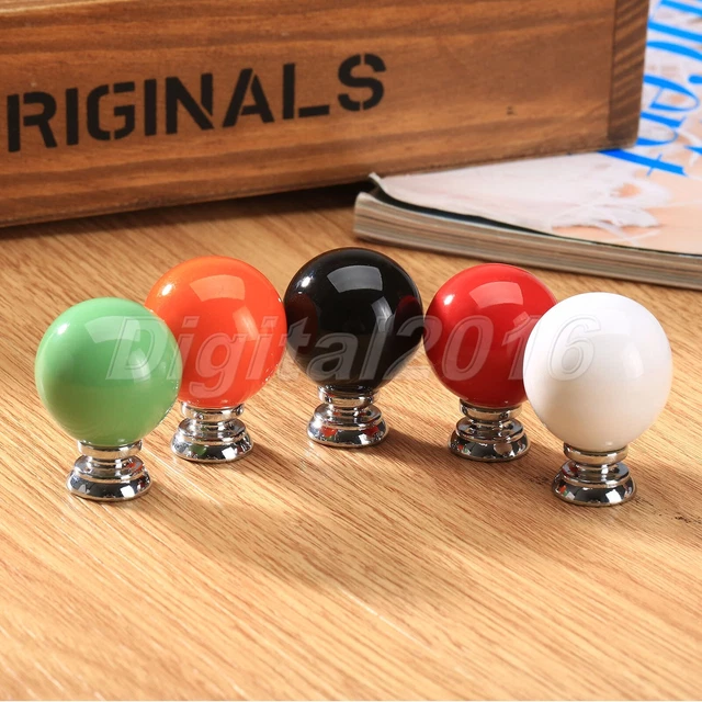 Round Multicolor Drawer Knob Door Wardrobe Kitchen Cupboard Cabinet  Pull Handle