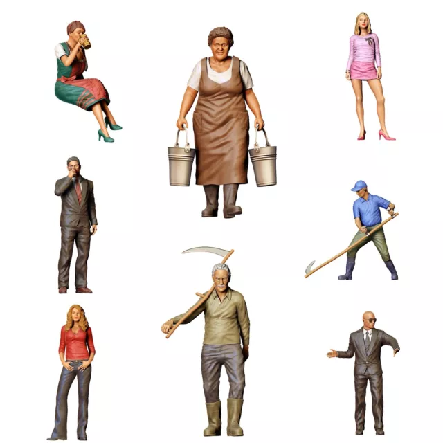 Figuren 1:24 (7,7cm) Miniaturen unbemalt 1/24 Diorama Modellbau 3D Druck Teil 2