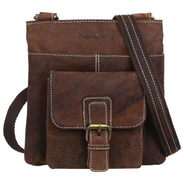 Green Valley Femmes Cuir Sac à Bandoulière Sac 40008