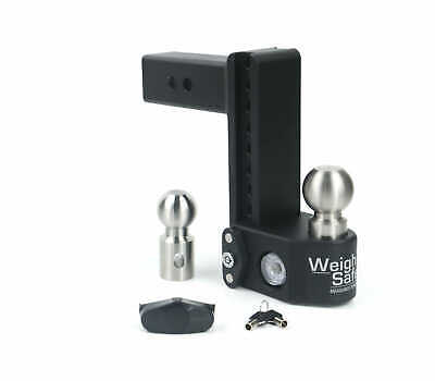 Weigh Safe Steel 8" Drop Hitch w/ 2" x 2-5/16" Adjustable Ball Mount 18,500 GTW 2