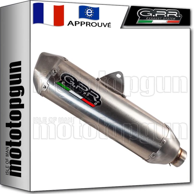 Pot D'échappement GPR Pour BMW C 650 Sport 2016-2020 – Inox, Homologué Route, Db Killer Amovible – Installation Sans Modification