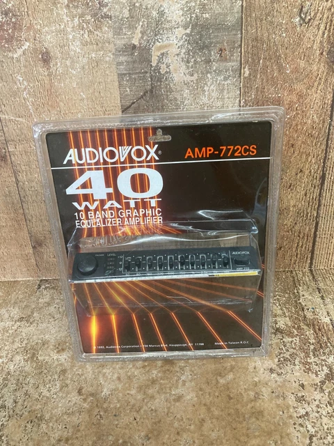 Vintage áudio system VINTAGE NOS AUDIOVOX Amp-772Cs Old School Graphic 10 Band Eq