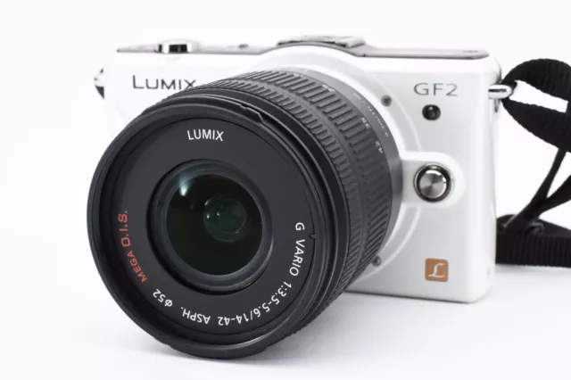 Panasonic LUMIX DMC-GF2 Cámara digital blanca con lente 14-42 mm f/3.5 5.6... 2