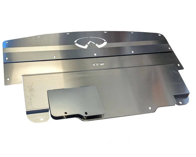 ALUMINUM ENGINE SPLASH Shield Under Tray Cover for Infiniti G37 Q60