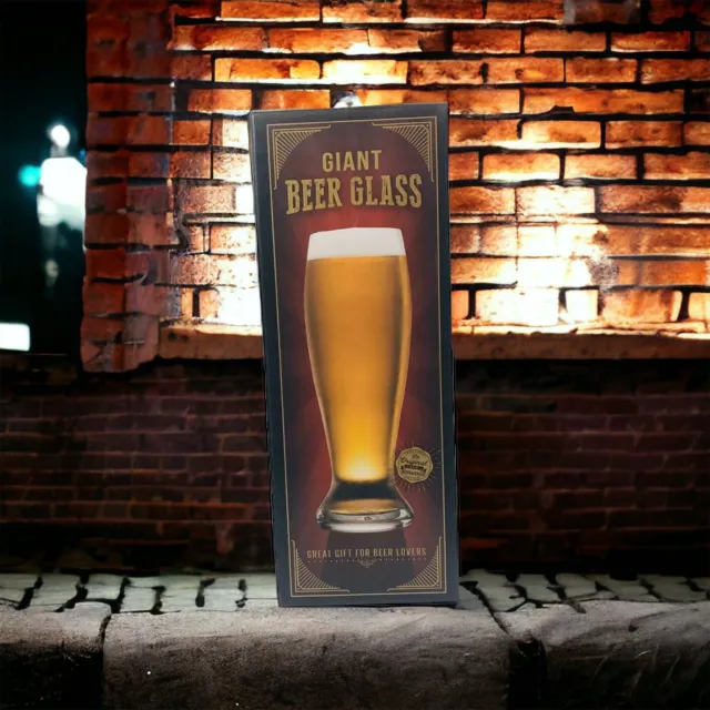 Original Fun Workshop Giant Beer Glass Oversized 53 Oz Great Gift
