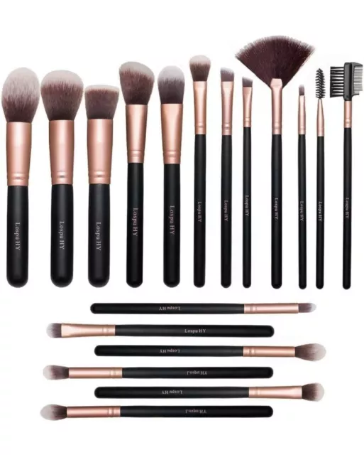 Set 18 Pennelli Per Trucco Cosmetica Make Up Ombretto Fard Professionale