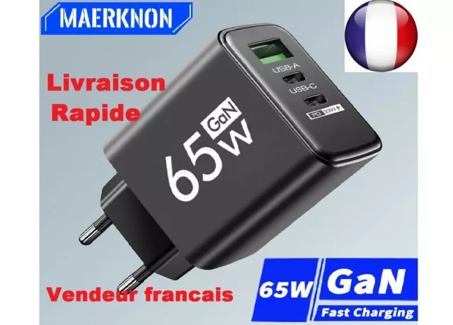 Chargeur Maerknon 4 ports 60W - Chargeur PD / Quick Charge 3.0