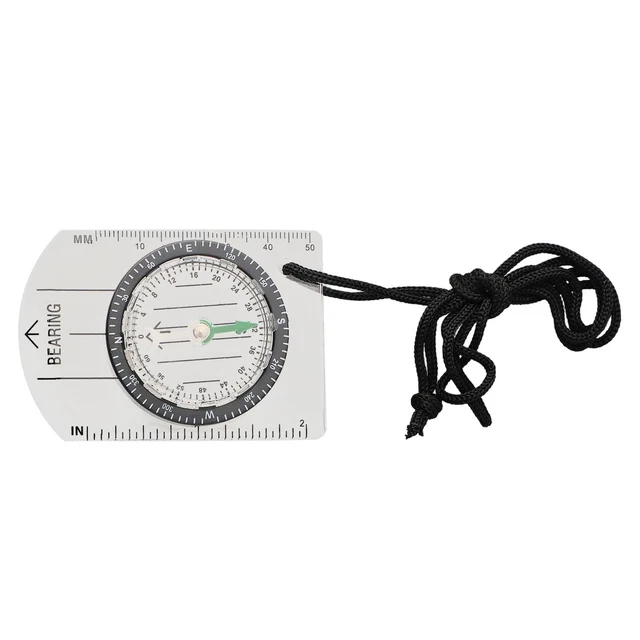 Map Scale Ruler Digital MAP SCALE RULER for Compass with Protractor Outdoor Camping Hiking ...