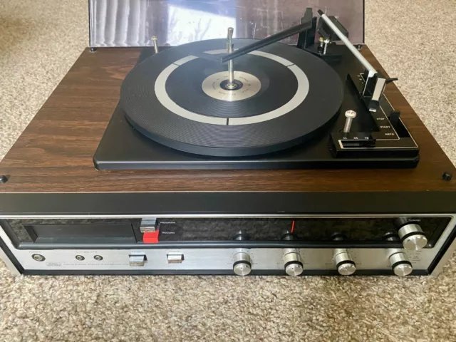 Rare Vintage Sears 400.91711 AM/FM 8-Track & Record Turntable - Partially Tested