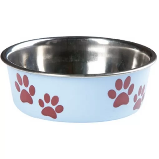 Gamelle En Inox Pour Chien Flamingo 14 Cm 0.5 Litre Bella Bleu