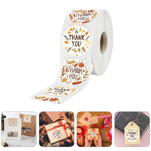 Gift Package Sticker Candy Bag Label Thank You Labels Bride Flowers