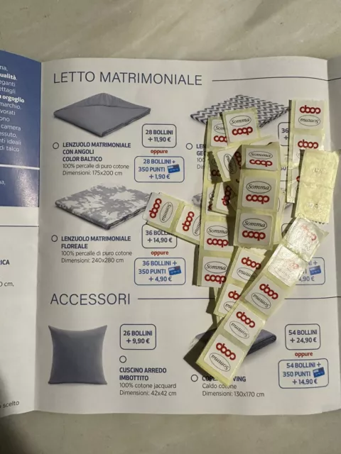 Ultimi 36 PUNTI BOLLINI COOP ALLEANZA 3.0 Nuova COLLEZIONE SOMMA
