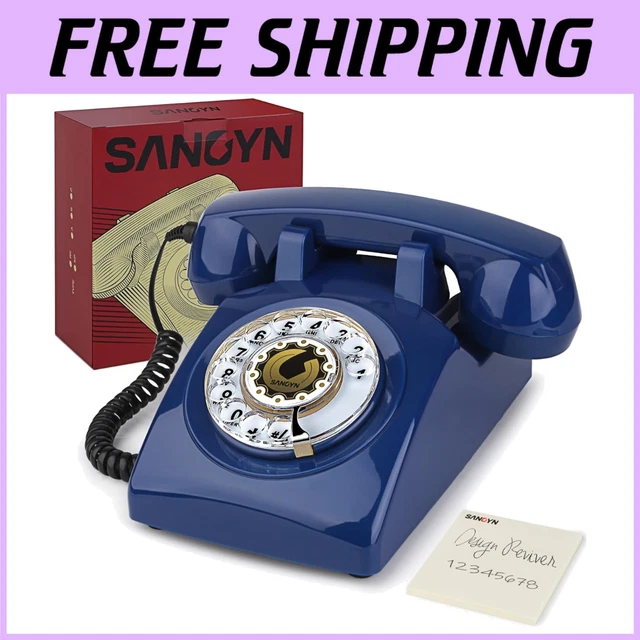 OLD FASHIONED ROTARY Landline Phone - Mechanical Ringer £76.69 ...