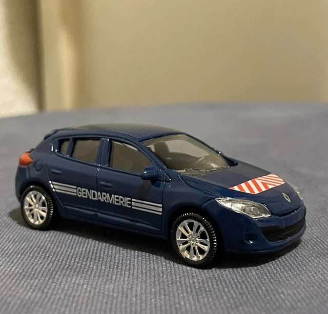 Voiture Miniature Norev 1/64 Renault Mégane Gendarmerie - Collection Renault Toys