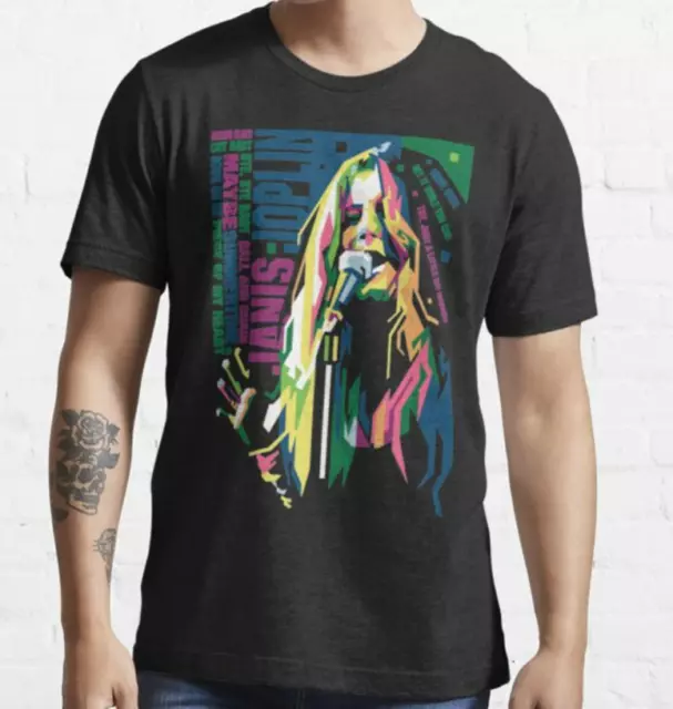vtg.... janis joplin t shirt, ..colorful, new graphic shirt///mother day