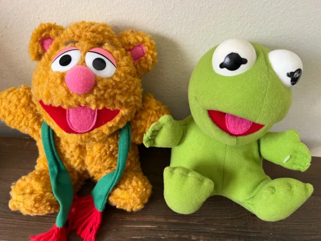 Muppet Babies McDonalds Plush Toy Vintage 1987 Baby Fozzie Bear and Baby Kermit