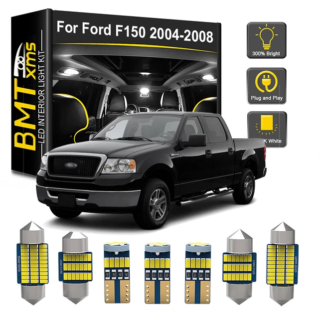 XtremeVision Interior LED For Ford F-150 2004-2008 (5 Pieces) Red Interior LED Kit + Installation Tool