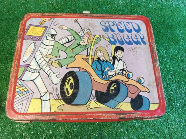 Vintage 1973 Speed Buggy Metal Lunchbox Hanna Barbera Lunch Box / No Thermos