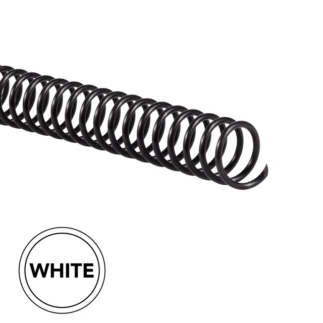 GBC Color Coil Binding Spines 12 mm White 100 Pack - Binding Spines