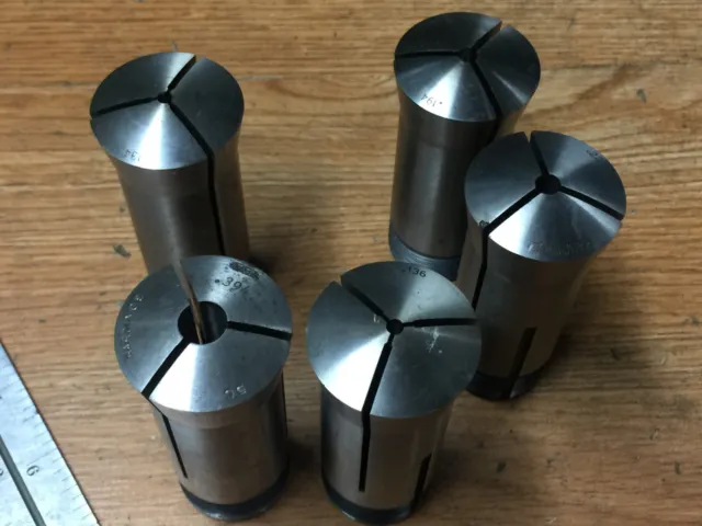 Lot Of Assorted 5C Collet .134 .136 .394 .227"