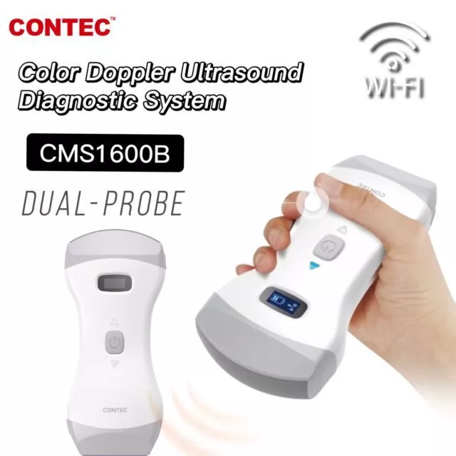 CONTEC Color Doppler CMS1600B Ultrasound Diagnostic Scanner Convex+Linear Probe