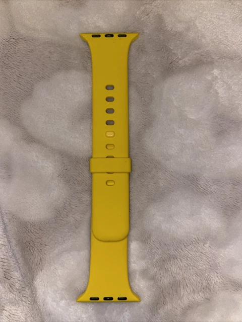 Apple Watch Band . 42mm 44mm . NEW.  Yellow. Silicone. Sports Band