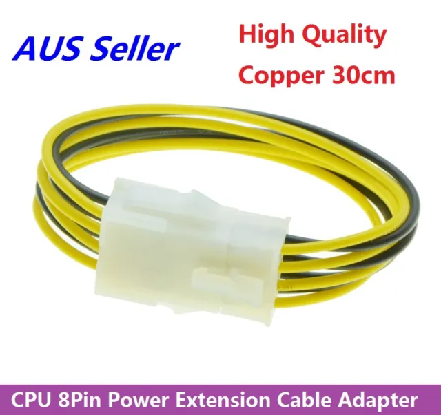 8Pin ATX 12v CPU EPS Power Extension Cable Adapter Motherboard Quality Copper