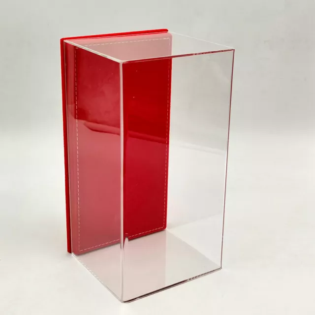 Acrylic Display Box Case Models Thicken Transparent Dustproof Red Flannel Bottom