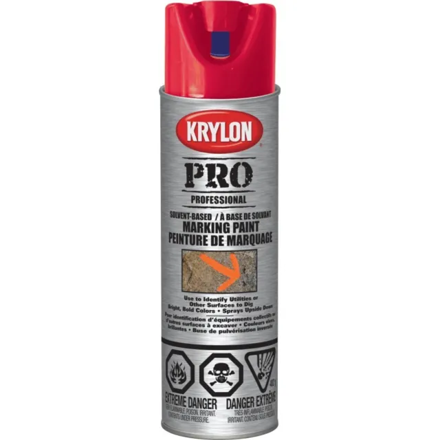 Professional Solvent-Based Marking Spray Paint - Red, 482 g