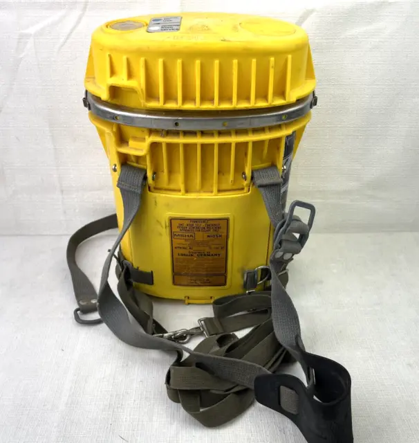 Drager OXY-SR 60 B Oxygen Breathing Apparatus Escape Only Self Contained Germany