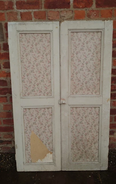 A Pair Of Antique Victorian Cupboard Doors