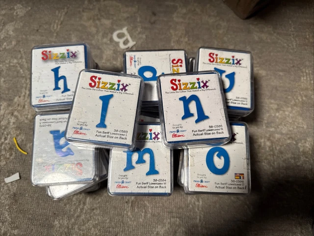 sizzix アルファベット fun serif 26個セット 箱入り sizzix アルファベット fun serif 26個セット 箱入り